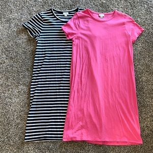 TWO J Crew T Shirt Dresses XS
